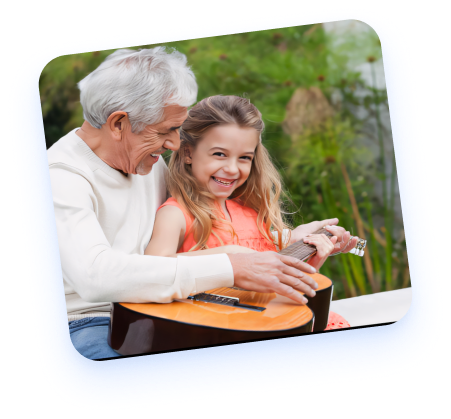 Grandparent and child