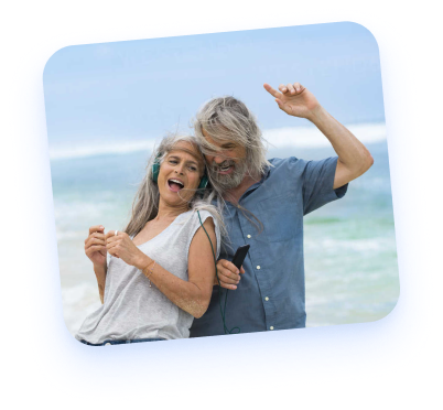 People dancing joyfully
